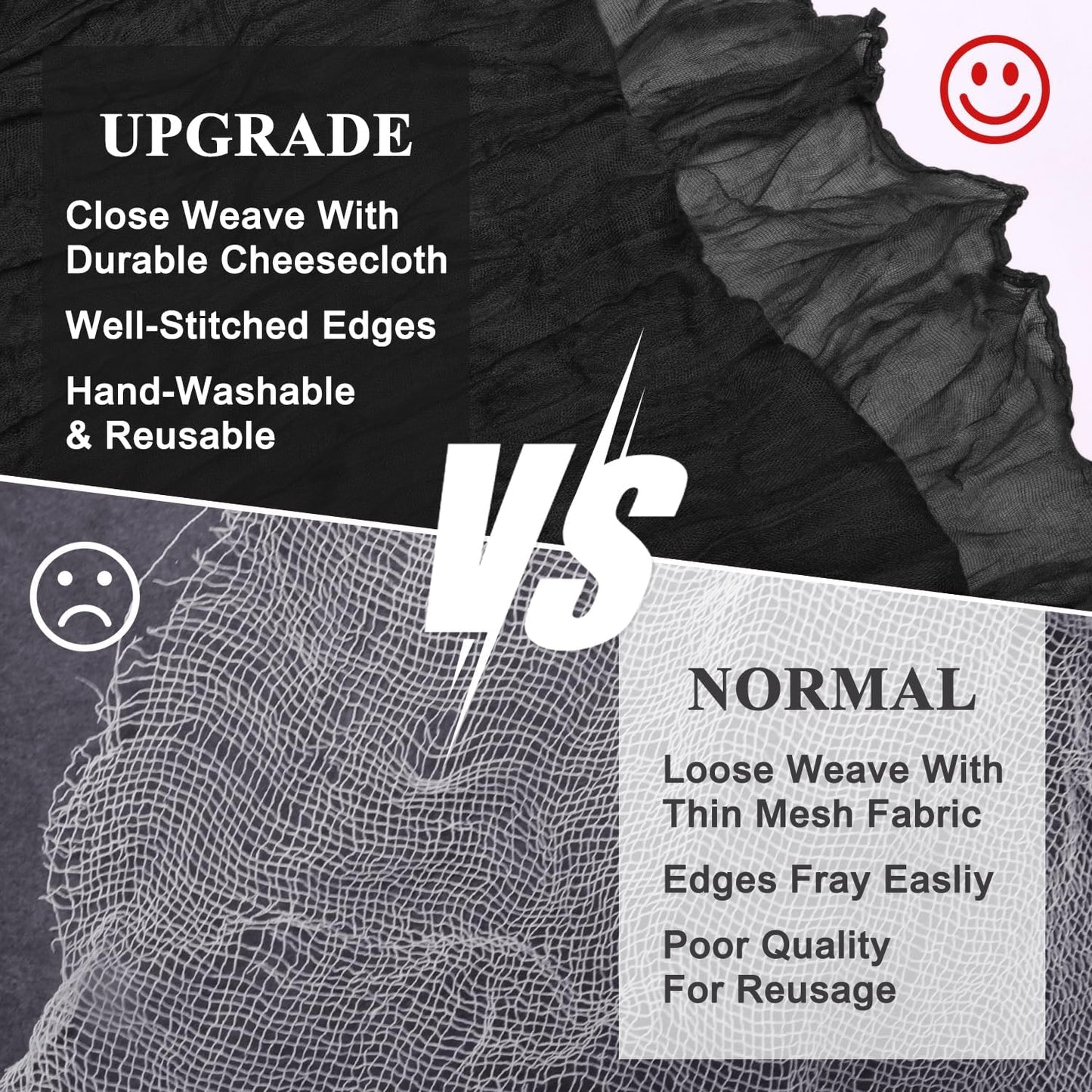 Asee'm 3pcs Cheesecloth Table Runner 120 Inches Long Black Boho Gauze Cheese Cloth Runner 10FT Rustic Sheer Table Runners for Christmas Wedding Party Baby Shower Spring Easter Decoration