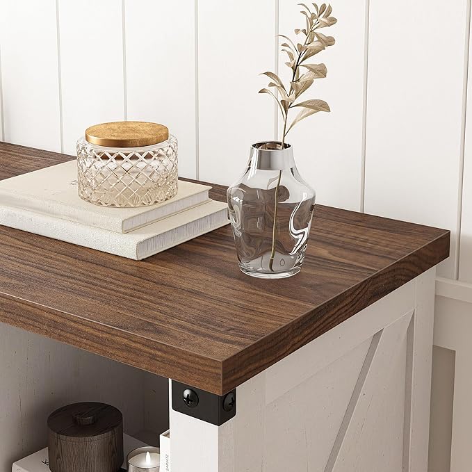 EnHomee 8-Cube Storage Organizer, Farmhouse Bookshelf, Display Shelf - Image 8