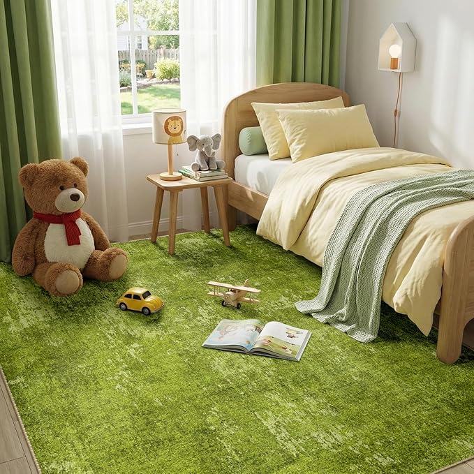RELEANY Washable Area Rugs 5'x7' Non-Slip Modern Abstract Soft - Image 3