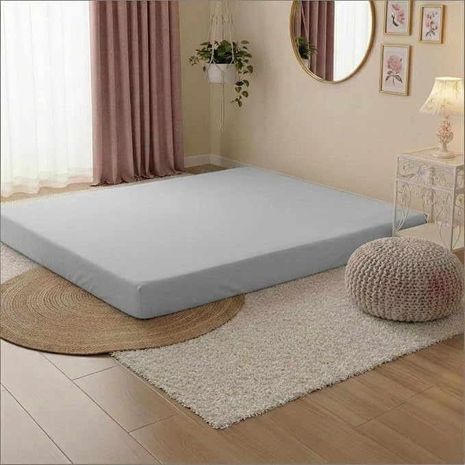 Stretchy Queen Fitted Sheet for 4 Inch Low Profile Mattress - Image 4