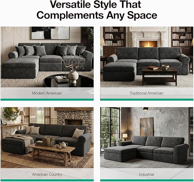 Novilla 108" Modular Sectional Sofa, Modular Sectional Couches - Image 21
