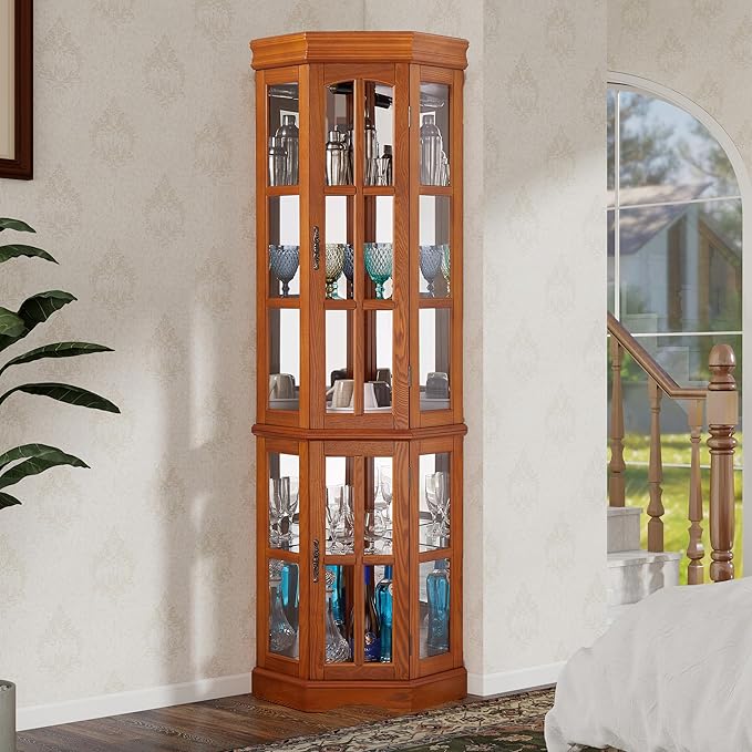 Seeutek Corner Curio Cabinet - Image 3