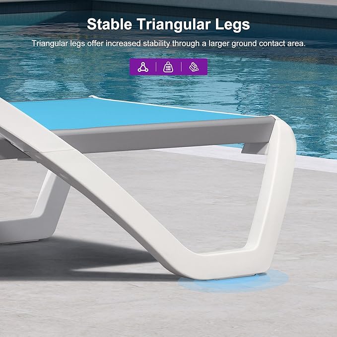 PURPLE LEAF Patio Chaise Lounge Chair - Image 8