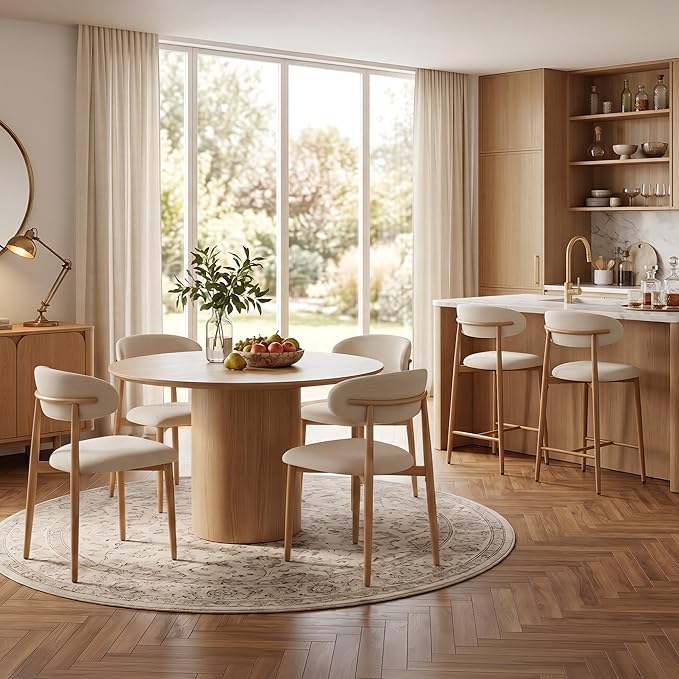UVV Dining Chairs Set of 6, Metal Kitchen Chairs - Image 3