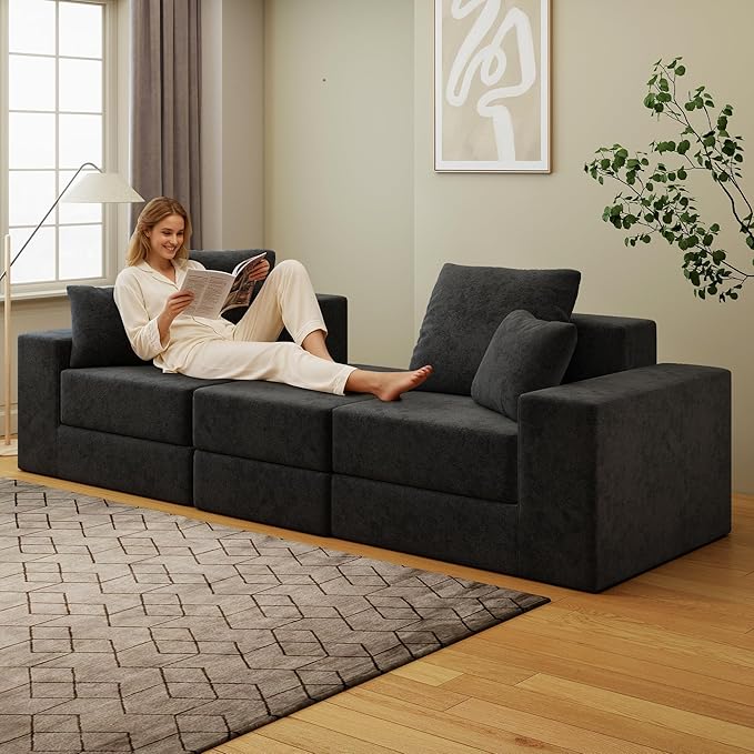 Cloud Modular Sectional Sofa, Comfy Boneless Couch - Image 5