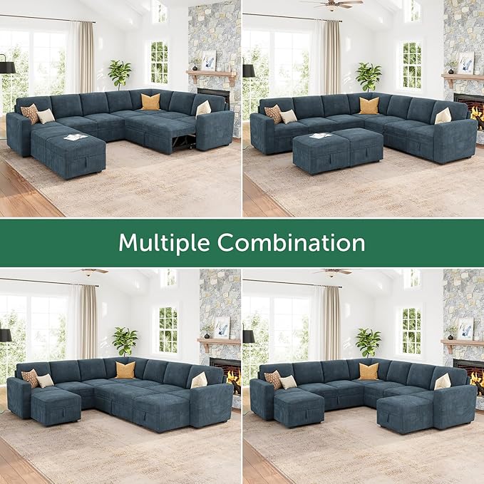 HONBAY Modular Sectional Sleeper Sofa - Image 7