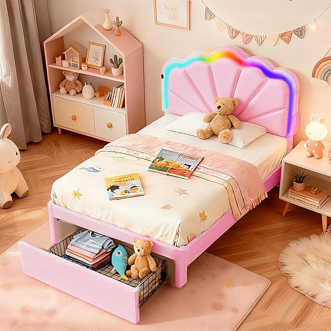 Twin Multifunctional Upholstered Bed，Children’s Bed - Image 3
