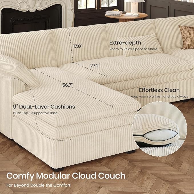 Belffin Large Modular Sectional Sofa - Image 4