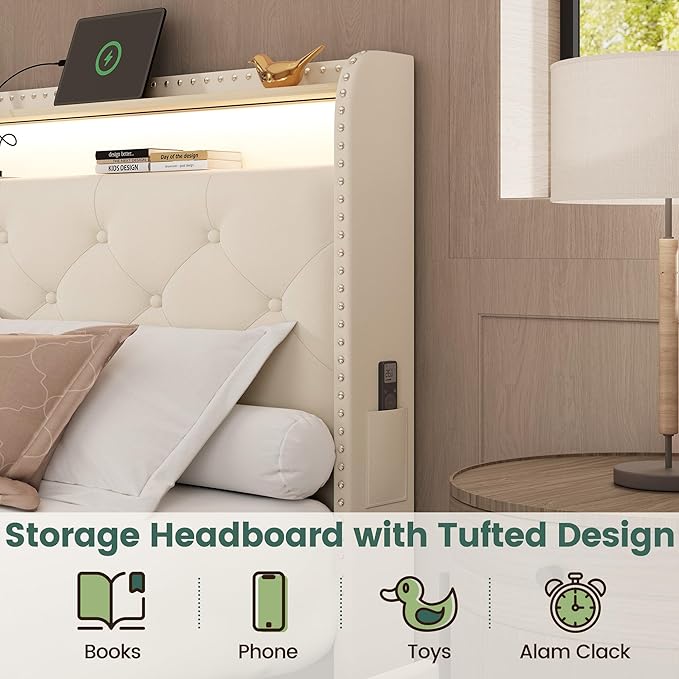 LARMACE Queen Size Bed Frame - Image 8