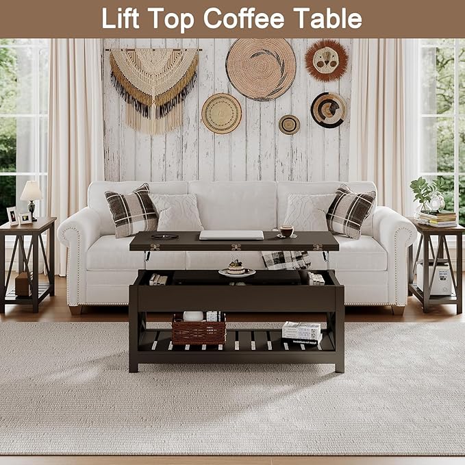 ChooChoo Coffee Table Lift Top, Converts to Dining Table - Image 3