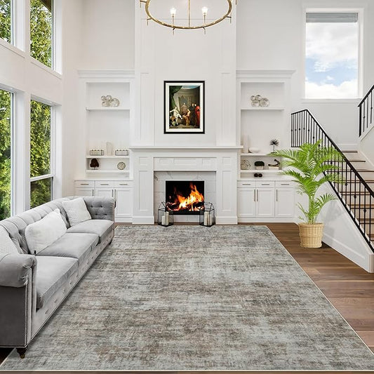 4x6 Area Rugs Washable Rug: Modern Abstract Living Room Rug Soft Anti-Skid Thin by GENTDRIZZ