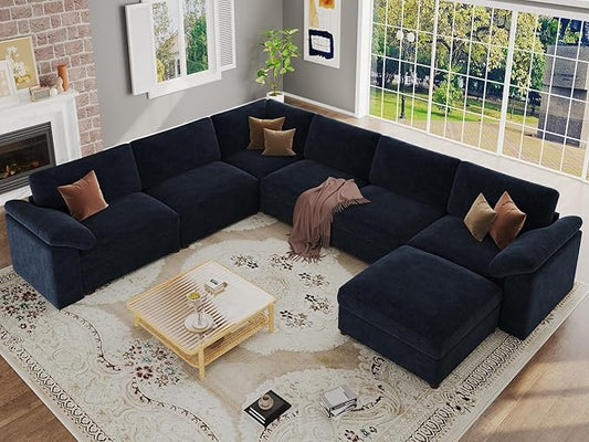 EASE MOOSE Oversized Sectional Modular Sofa, Modern Comfort L Shape Sectional by EASEMOOSE
