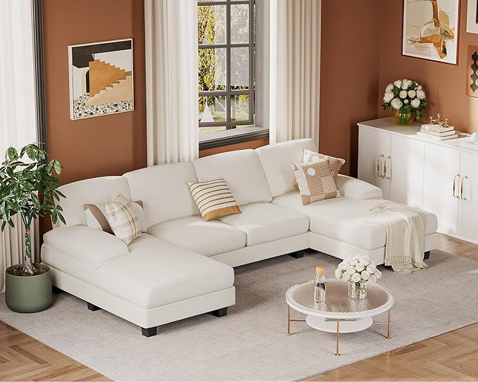 JUMMICO Sectional Couches for Living Room, U Shaped Couch - Image 8