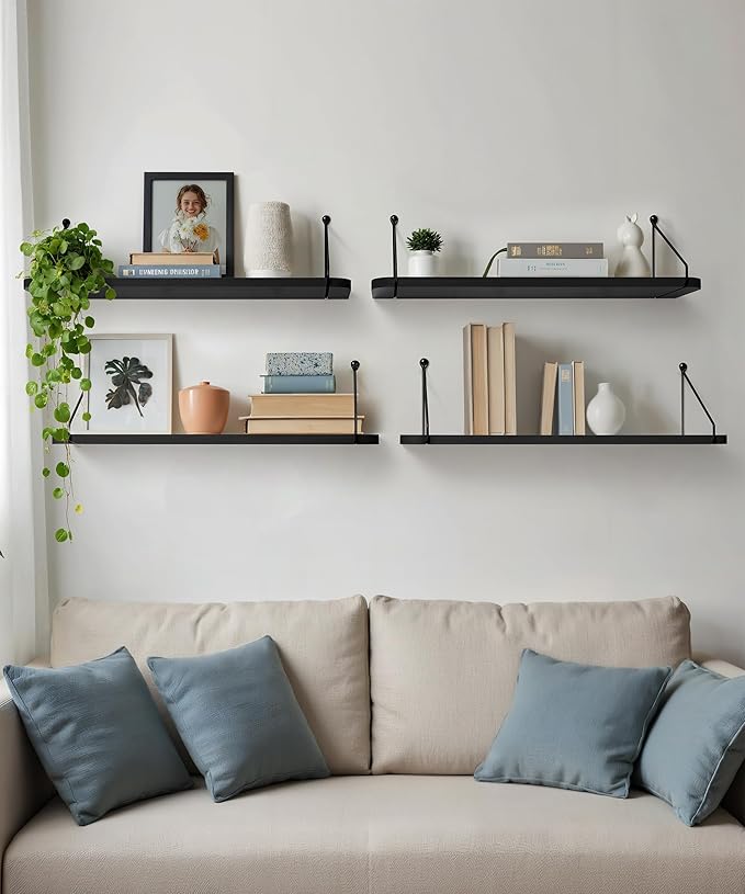 Afuly 24in Floating Shelves for Wall, Living Room, Home Wall Decor - Image 6
