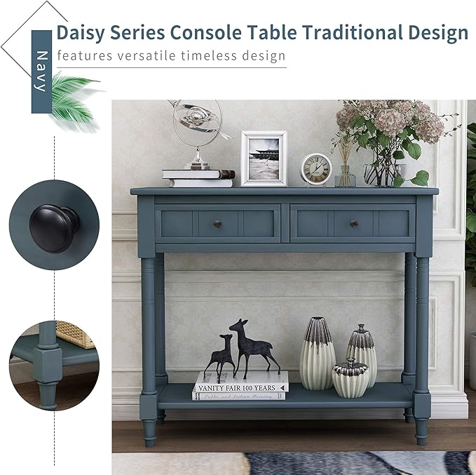 Harper & Bright Designs TREXM Daisy Series Console Table Traditional Design - Image 4