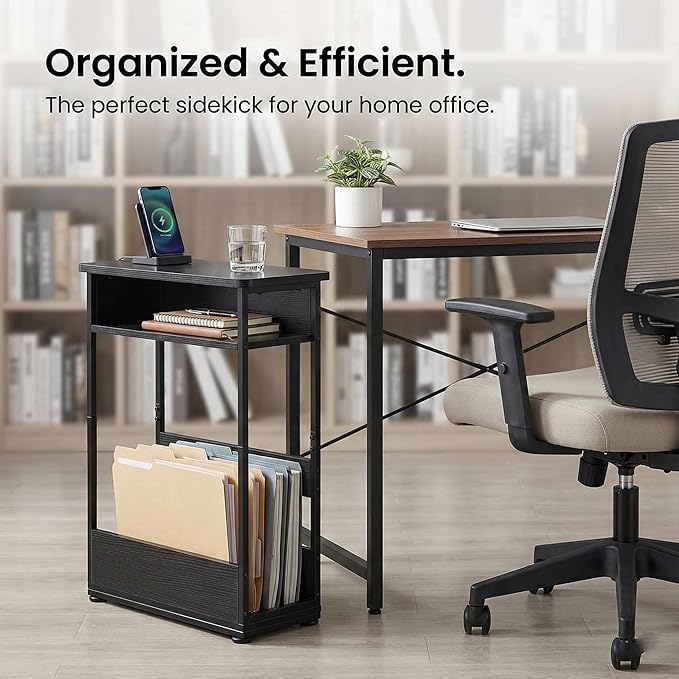 Narrow Side Table, 3-Tier Slim End Table - Image 7
