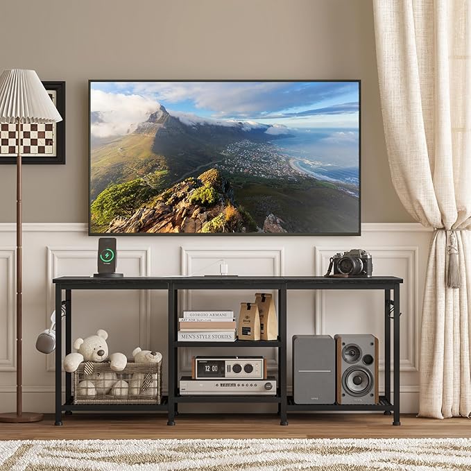 YGEOMER TV Stand for Tvs Up to 55 Inch, Entertainment Center - Image 5