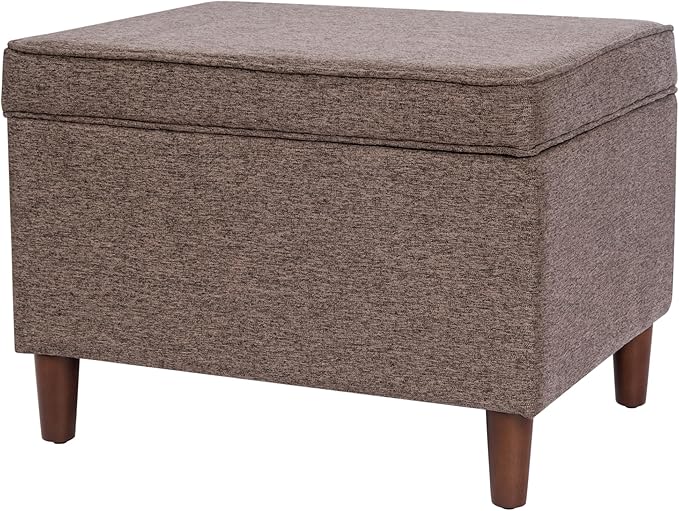 HomePop Home Decor | Dinah Collection Modern Storage Ottoman | Ottoman - Image 8