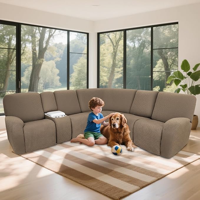 100% Waterproof Sectional Recliner Couch Covers - Image 2