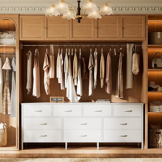 Huuger 63 Inch Dresser for Bedroom, Long Dresser - Image 4