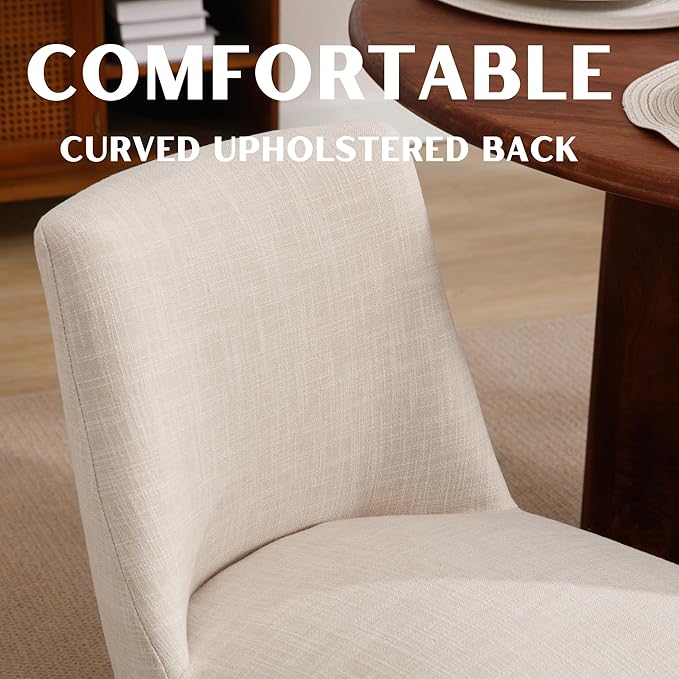 RIVOVA Modern Dining Chairs Set of 6 Comfortable Dining Room Chairs - Image 4