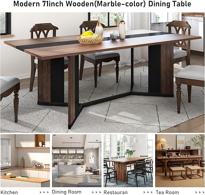 Hlivelood 70Inch Large Dining Table - Image 7
