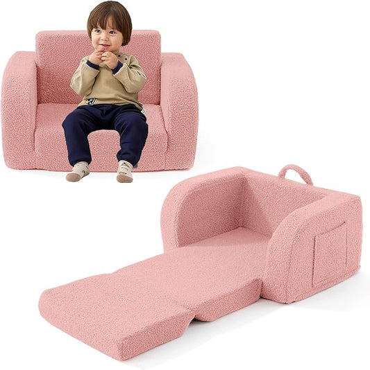 Toddler Couch, 2-in-1 Toddler Chairs Comfy 1-3 Years Old, Toddler Chair by MuaMelop