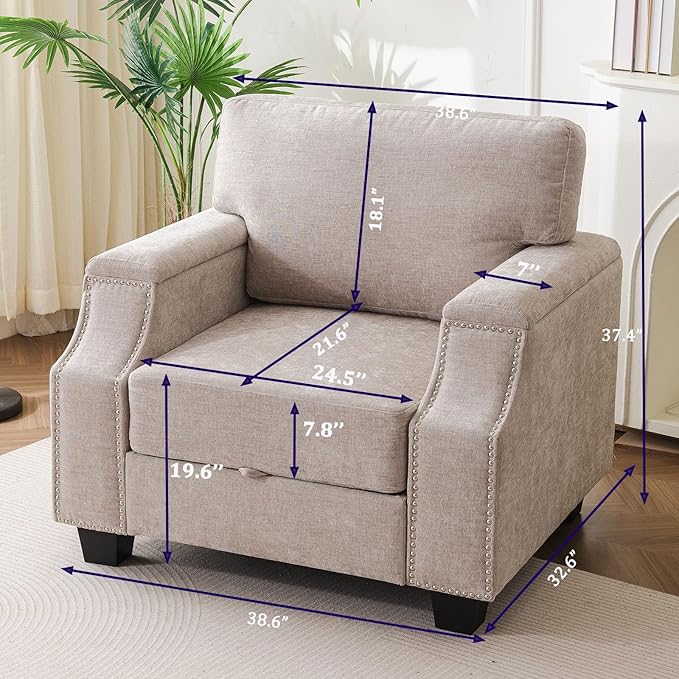Rexulqo 38'' Oversized Accent Chair - Image 2