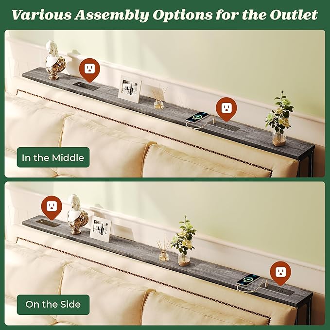 SUPERJARE 5.7 Inch Console Table - Image 5