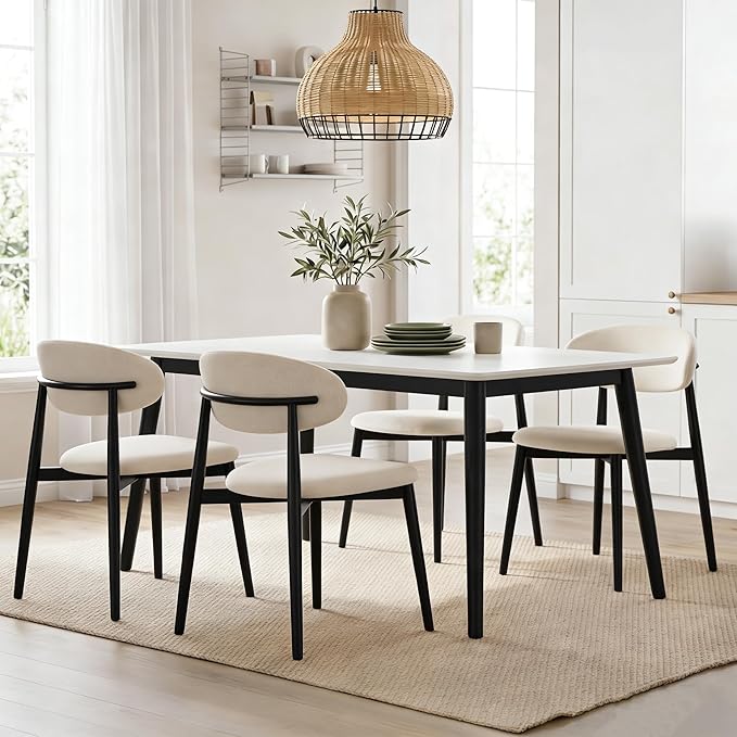 UVV Dining Chairs Set of 2, Metal Kitchen Chairs - Image 3