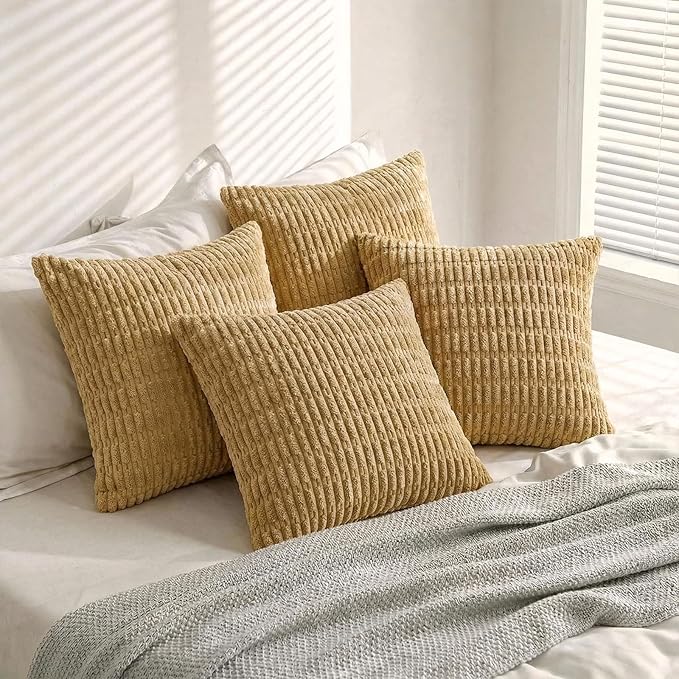Fancy Homi 4 Packs Decorative Throw Pillow Covers - Image 5