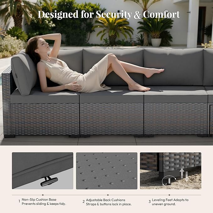 WWR Patio Furniture Set 7 Piece - Image 3