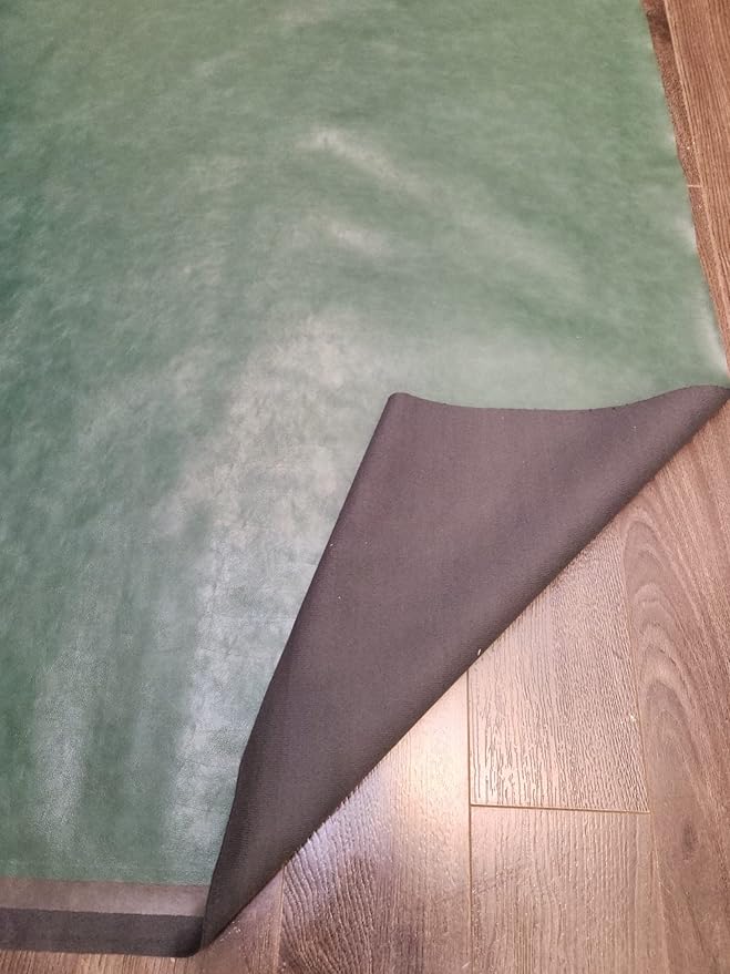 NAT Leathers | Hunter Green Soft Faux Vegan Leather PU | 1 Yard Cut by The Yard - Image 3