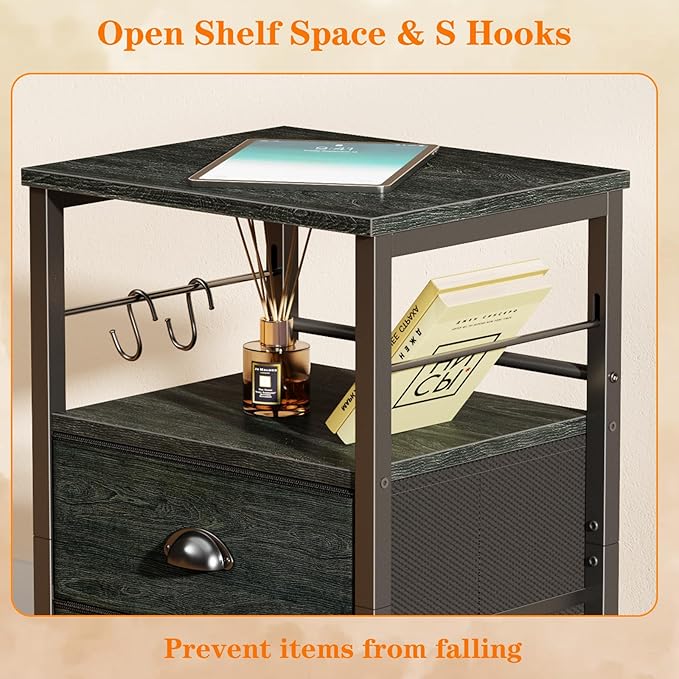 Furologee Nightstands Set 2, Night Stand - Image 6
