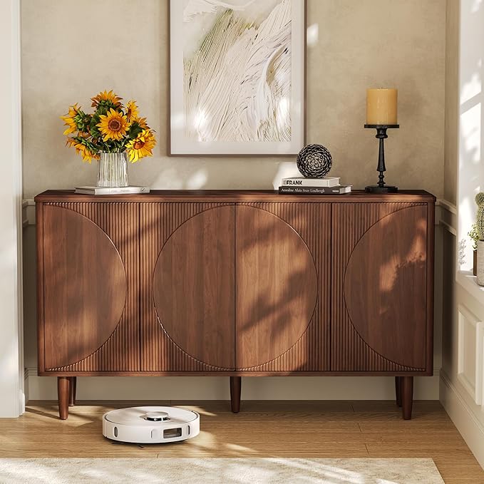 LITTLE TREE 59-Inch Buffet Cabinet Sideboard - Image 5