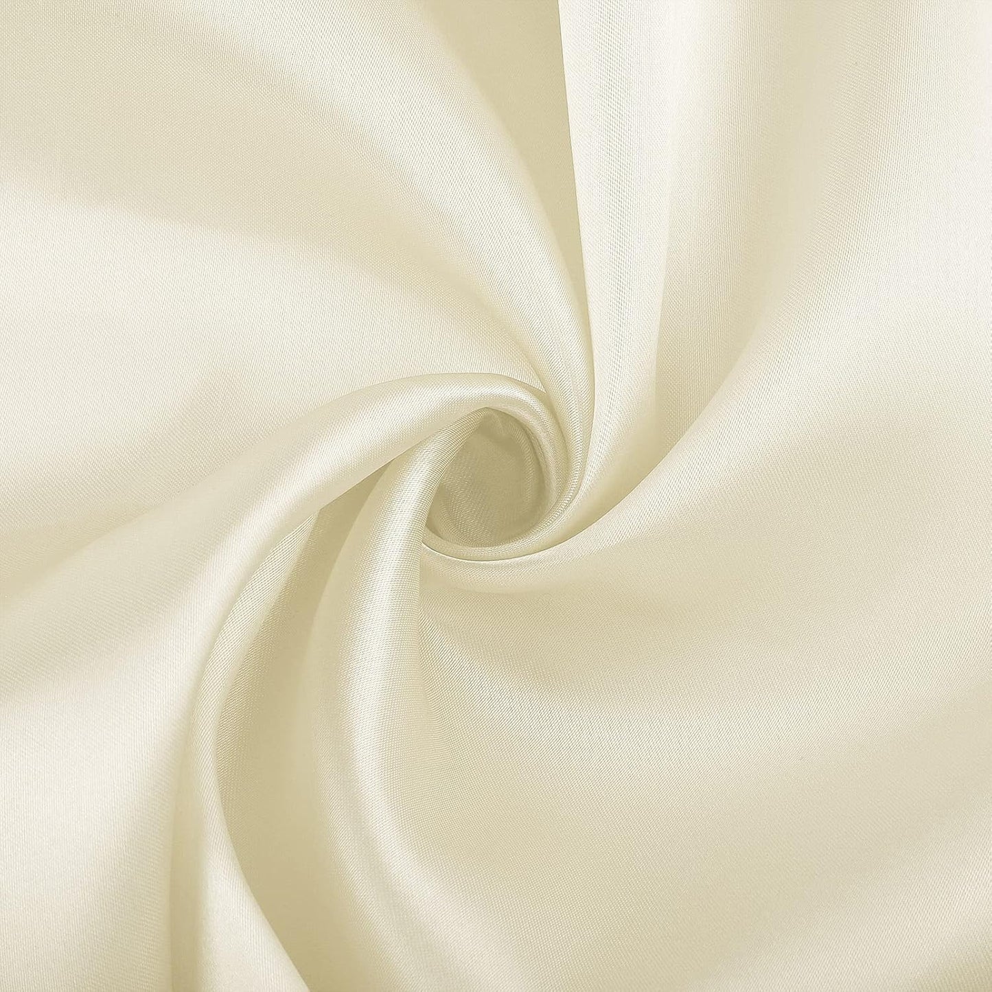 ANECO 12 Pieces Satin Napkins Soft Dinner Napkins Square Table Napkins 17 x 17 Inches for Restaurant Weddings Party Dinner Decoration (Ivory)