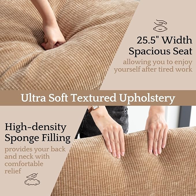LukeAlon Modern Chenille Accent Armchair, Upholstered Lounge Chair - Image 9