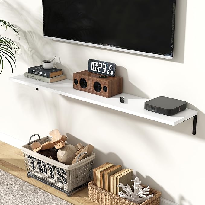Fun Memories Deep Floating Shelves, 55W x 8D Floating Shelves Set of 2 - Image 2