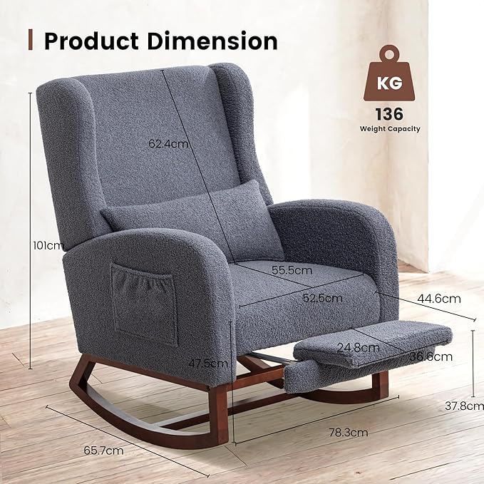 Nursery Rocking Chair, Rocking Chair - Image 2