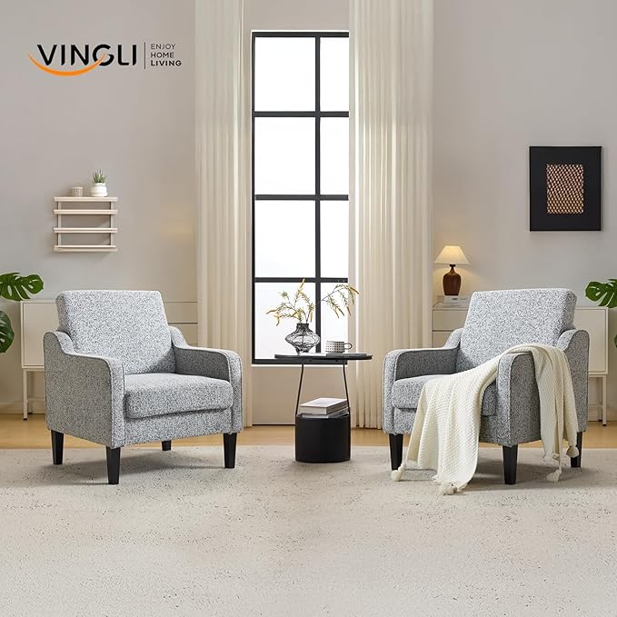VINGLI Accent Chair for Living Room Chairs Reading Chair for Bedroom Chair - Image 2