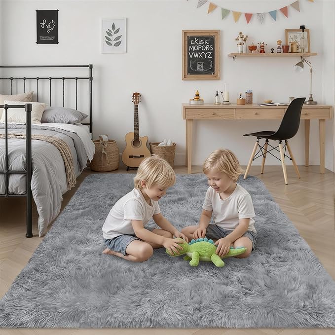 6x9 Area Rugs for Living Room Bedroom: Ultra Soft Fluffy Shag Rug Upgrade - Image 7