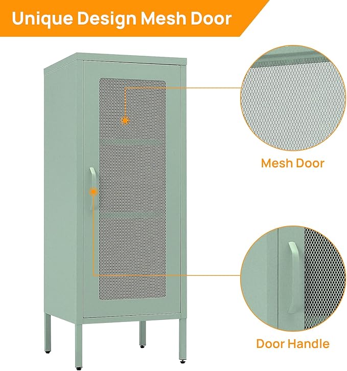 Slim Metal Storage Cabinet - Image 5