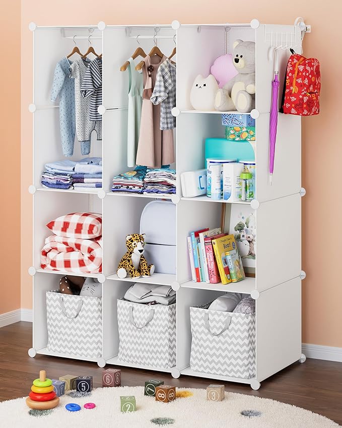 CUBEDIY Baby Closet Organizer for Nursery: Durable Baby Wardrobe for Closet by CUBEDIY