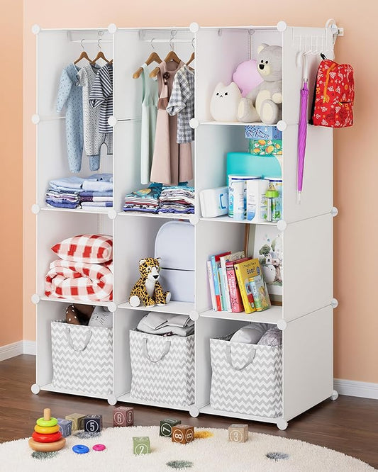 CUBEDIY Baby Closet Organizer for Nursery: Durable Baby Wardrobe for Closet by CUBEDIY