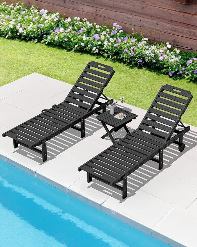 SERWALL Folding Outdoor Side Table Set of 2, Portable Adirondack Side Table - Image 10
