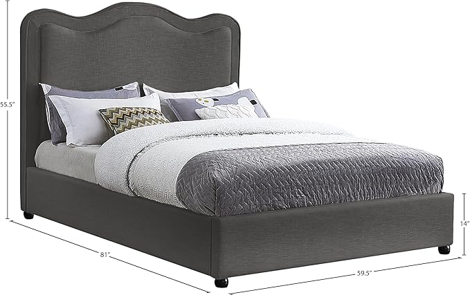 Meridian Furniture FelixGrey-F Felix Collection Modern | Contemporary Linen - Image 3