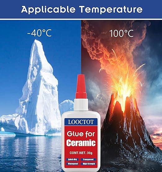 LOOCTOT 30g Ceramic Glue, China Porcelain and Pottery Repair, Super Instant - Image 5