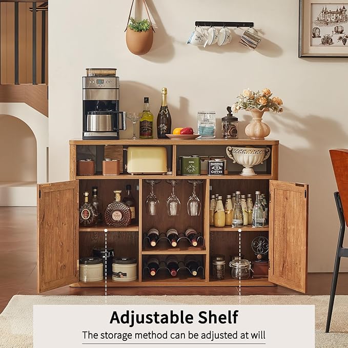 Lerliuo Rattan Wine Cabinet - Image 4