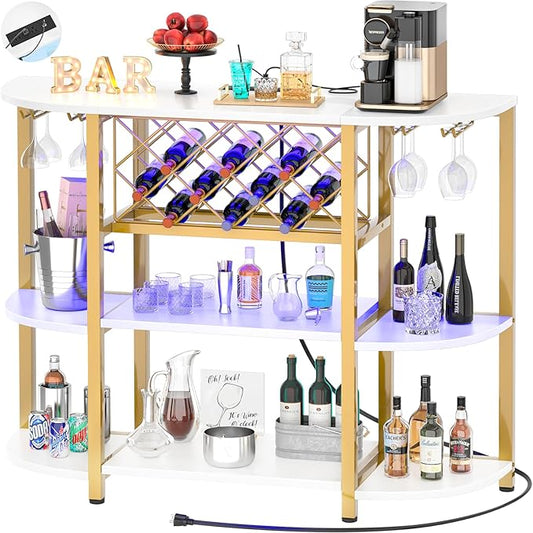 Unikito 4-Tier Metal Coffee Bar Cabinet by Unikito