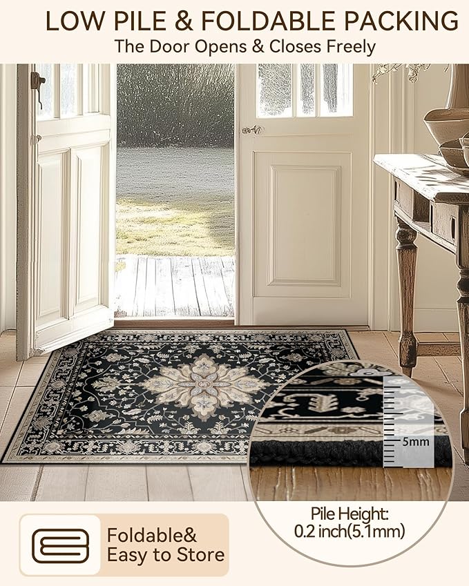 RELEANY Area Rugs 2'x10' Runner Rug Non Slip Washable - Image 7